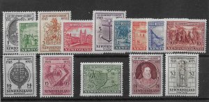 Newfoundland Sc #212-225 set of 14 OG VF