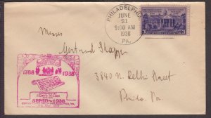 1938 Constitution Ratification Sc 835-48 FDC S. Davis Wilson, Mayor cachet