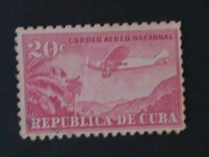 ​CUBA-1931-SC#C14  ROSE AIRPLANE MNH VF- 93 YEARS OLD WE SHIP TO WORLDWIDE
