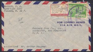 Panama Airmail Cover to Rochester USA 1961 Latin America Postal Tax