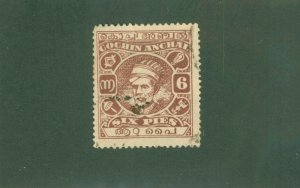 COCHIN -INDIA FEUDATORY STATE 65 USED BIN $0.50