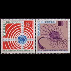 CONGO PR. 1963 - Scott# 106-7 Communication Set of 2 NH