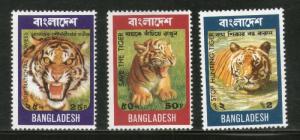 Bangladesh 1974 WWF - Bengal Tiger Animal, Mammal Wild life 3V  MNH  # 5007