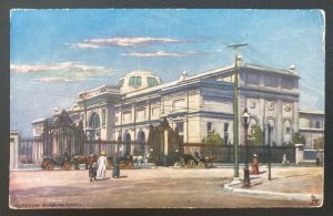 1911 Cairo Egypt TPO Picture Postcard Cover To England Egyptian Museum