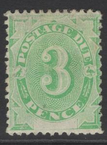 AUSTRALIA SGD4 1902 3d EMERALD-GREEN MTD MINT