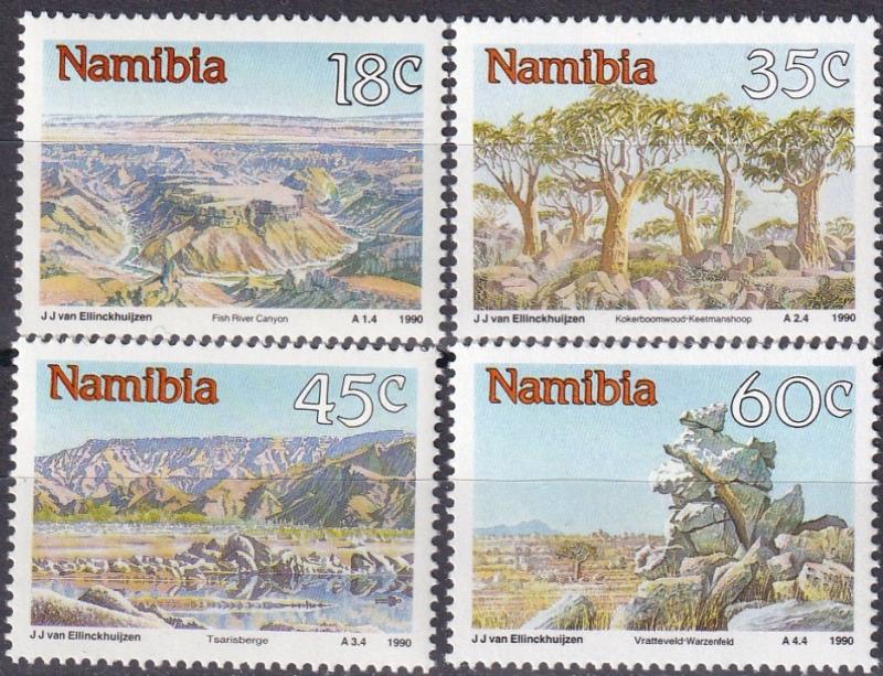 Namibia #662-5 MNH CV $3.35 Z9