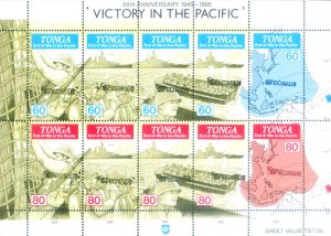 1995 WWII. Overprinted specimen.