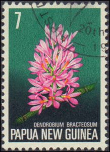 Papua New Guinea #402-405, Complete Set(4), 1974, Flowers, Used