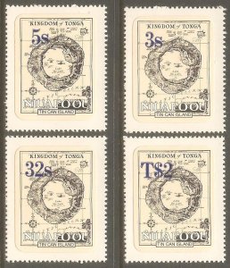 TONGA NIUAFO'OU Sc# 19 - 22 MNH FVF Set of 4 Maps