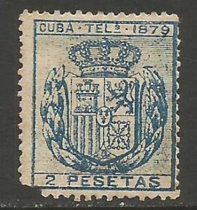 Cuba EDIFIL 47 MOG FAULTY ARMS 1879 TELEG T619-4