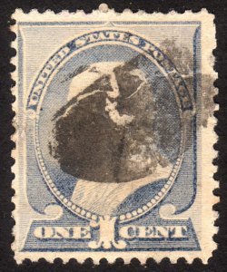 1887, US 1c, Franklin, Used, Sc 212