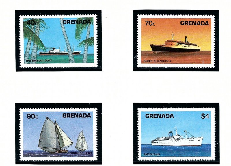 Grenada 1195-98 MNH 1984 Ships     (KA)