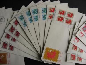 Canada 50 different 1970s FDC Blocks, MS, PB, HV etc