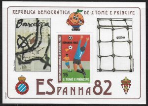 St Thomas & Prince Is #647a MNH Deluxe Sheet - World Cup Soccer