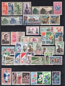 Dahomey 1941-1970 Selection 88 Stamps Mint or Used ECV$75