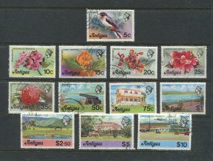 Antigua 1976 qeii values to $10 used