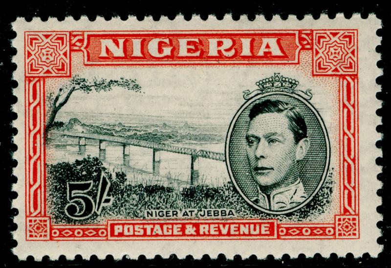 NIGERIA SG59c, 5s black & orange, NH MINT. Cat £9. P.12.