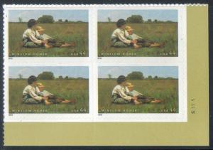  SC# 4472 MNH Plate Block LR Winslow Homer