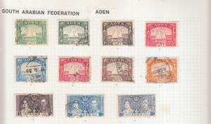 ADEN DHOWS 1937 SET USED TO 2 RUPEES + ROYAL WEDDING 1937