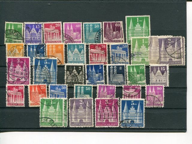 Germany  Bizone  used lot  - Lakeshore Philatelics