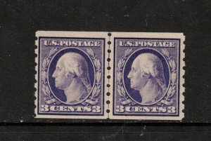 USA #394 Very Fine Never Hinged Guideline Pair **With Certificate** 