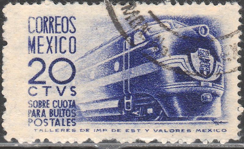 MEXICO Q8, 20c 1950 Definitive wmk 279 Used (955)