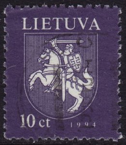 Lithuania - 1994 - Scott #482 - used - National Arms