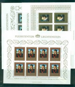 Liechtenstein 1985 Paintings from the Princely Collection Sheetlets MUH lot58361