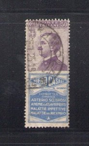 1924 Italy - Kingdom, Advertiser No. 15, 50 Cent Overseas Violet Siero Casali, U