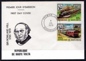 Burkina Faso 501-502 Trains U/A FDC