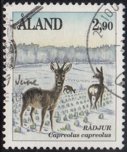 Aland 1991 used Scott #50 2.90m Capreolus capreolus - Reindeer