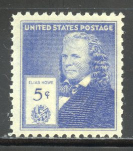 United States Scott 892 MNHOG - 1940 5c Elias Howe - SCV $1.10