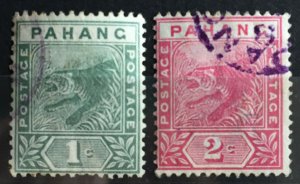 Malaya PAHANG 1891-95 Tiger 1c & 2c Used SG#11&12 M3490