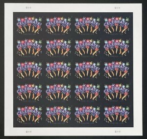 Scott 4502 CELEBRATE Pane of 20 US Forever  Stamps MNH 2011