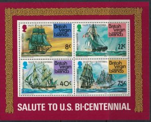 Virgin Islands #309-12a* NH CV $13.55 US Bicentennial set & souvenir sheet