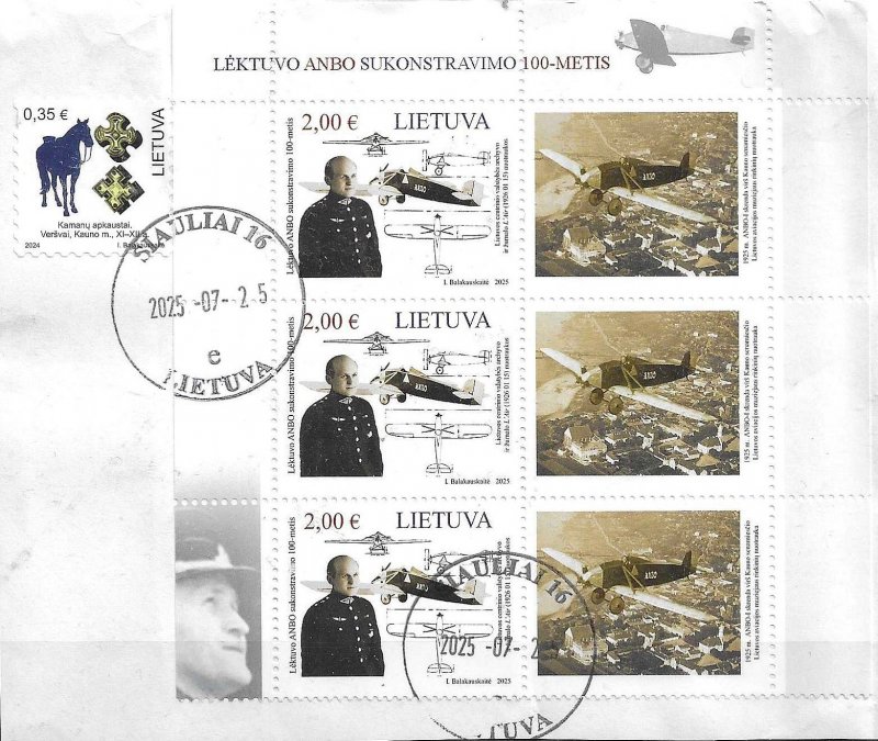 LITHUANIA - 2024 - 2025 - 4 Stamps - Used - Unstucked -