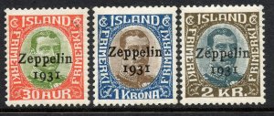 Iceland # C9-11, Mint Never Hinge.