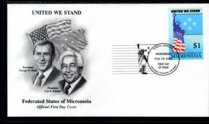 Micronesia 485 United We Stand U/A FDC