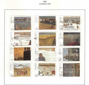 Canada Scott 1016-1027 Used stamp