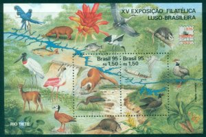 Brazil 1995 Brazilian-Portuguese Stamp Exhibition Lubrapex 95 - Sao Paulo, Br...