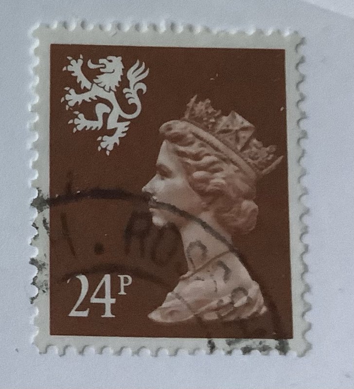 Great Britain Scotland 1991 Scott SMH47 used - 24p, Queen Elizabeth II