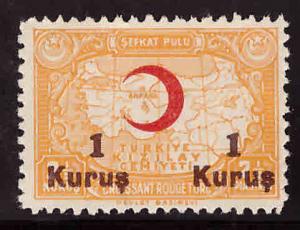 TURKEY Scott RA63  MH*  Postal Tax stamp