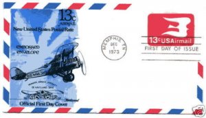 UC47 13c Dove Air Mail envelope, Fleetwood, FDC