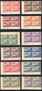 MOMEN: EGYPT SC #NC1-NC12 1948 CONTROL BLOCKS MINT OG NH LOTT #65834