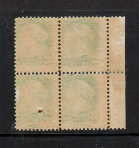 Canada #36 (SG #82) Mint Fine - Very Fine Margin Block Grass Green Shade