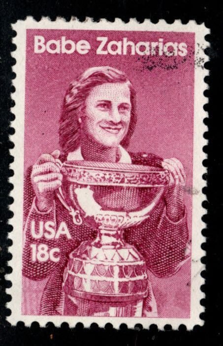 USA Scott 1932 Mildred Didrikson Zaharias stamp 1981 issue  used similar cancels
