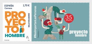 2024   Spain Proyecto Hombre Solidarity Stamp  1 lbl  (Scott NA) MNH