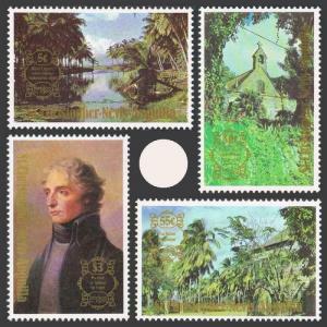 St Kitts-Nevis 397-400,401,MNH.Mi 392-395,Bl.8. LONDON-1980:Lagoon,Lord Nelson,