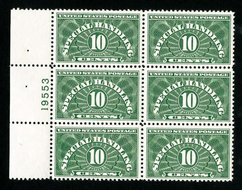 US Stamps # QE1 VF OG NH PB of 6