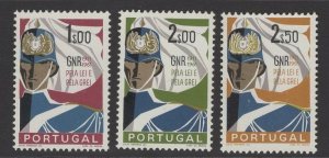 PORTUGAL SG1198/200 1962 50th ANNIV OF NATIONAL REPUBLICAN GUARD MNH